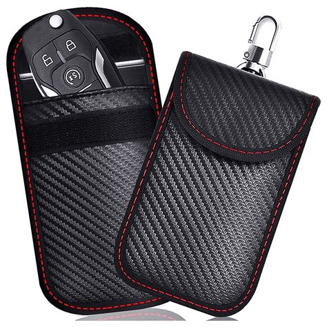 rfid blocking leather key fob pocket|car key blocking box.